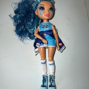 Rainbow High Cheerleader SKYLAR BRADSHAW Doll Blue Cheer Outfit Skylar